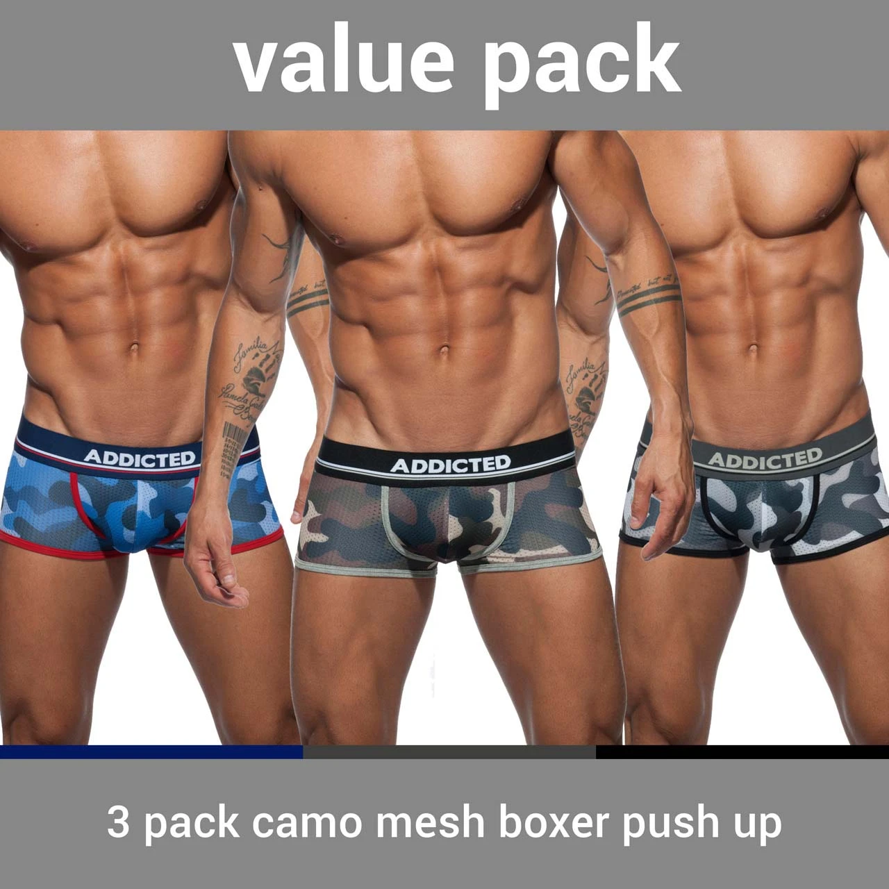 Pack De Boxer Addicted AD698P 3 Pack De Boxer Addicted AD698P