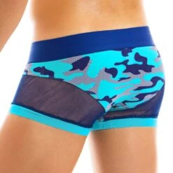 Boxer Modus Vivendi Camo C-Through 10923 -Sous-vêtement Soldes Boxer modus 10923 bleu 3