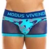 Boxer Modus Vivendi Camo C-Through 10923 -Sous-vêtement Soldes Boxer modus 10923 bleu m