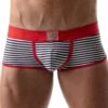Boxer Stripes TOF PARIS TOF100R 2 Boxer Stripes TOF PARIS TOF100R -Sous-vêtement Soldes Boxer tof TOF100R rouge m