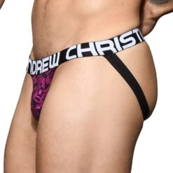 Jock Strap Andrew Christian Posh Leopard 92147 -Sous-vêtement Soldes JockStrap ac 92147 violet 4