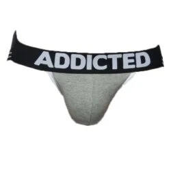 Jock Strap Addicted Super Bulk AD714 9 Jock Strap Addicted Super Bulk AD714 -Sous-vêtement Soldes JockStrap addicted AD714 gris 9