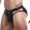 Jock Strap Cut4Men Blackleatherlike BL4CK02 -Sous-vêtement Soldes JockStrap c4m BL4CK02 noir m