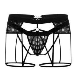 Jock Strap Candyman Garter 99577 -Sous-vêtement Soldes JockStrap candy 99577 noir 9
