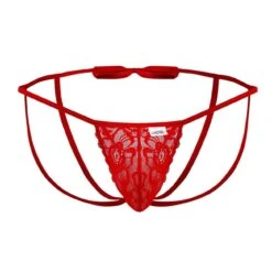 Jock Strap Candyman Bow 99606 9 Jock Strap Candyman Bow 99606 -Sous-vêtement Soldes JockStrap candy 99606 rouge 9