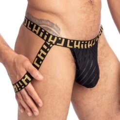 Jock Strap L Homme Invisible Back To Black MY45BTB -Sous-vêtement Soldes JockStrap hi MY45BTB noir 4