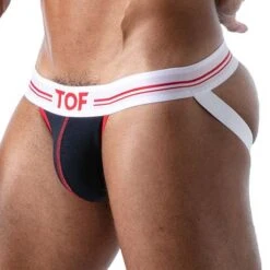 Jock Strap French TOF PARIS TOF159BU 9 Jock Strap French TOF PARIS TOF159BU -Sous-vêtement Soldes JockStrap tof TOF159BU bleu 4