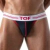 Jock Strap French TOF PARIS TOF159BU -Sous-vêtement Soldes JockStrap tof TOF159BU bleu m