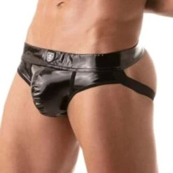 Jock Strap Vinyl TOF PARIS TOF183N 9 Jock Strap Vinyl TOF PARIS TOF183N -Sous-vêtement Soldes JockStrap tof TOF183N noir 4