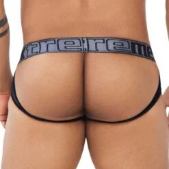 Jock Strap Xtremen Lace 91124 -Sous-vêtement Soldes JockStrap xtremen 91124 noir 3