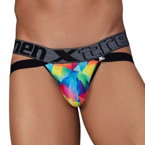 Jock Strap Xtremen Rainbow Prism 91148 3 Jock Strap Xtremen Rainbow Prism 91148