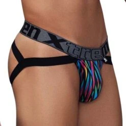 Jock Strap Xtremen Disco Zebra 91148 9 Jock Strap Xtremen Disco Zebra 91148 -Sous-vêtement Soldes JockStrap xtremen 91148 noir 4