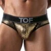 Jock Strap Star TOF PARIS TOF173O -Sous-vêtement Soldes Jockstrap tof TOF173O or m