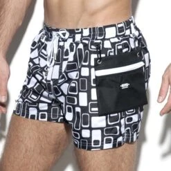 Short De Bain ES Collection Retro 1904 10 Short De Bain ES Collection Retro 1904 -Sous-vêtement Soldes Shortbain escollection 1904 noir 4