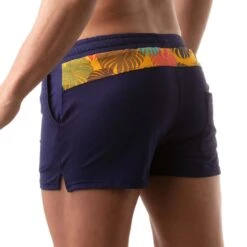 Short De Bain Floral Swim TOF PARIS TOF194J -Sous-vêtement Soldes Shortbain tof TOF194J jaune 3