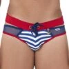 Slip De Bain Candyman Mesh Stripes 99501 2 Slip De Bain Candyman Mesh Stripes 99501 -Sous-vêtement Soldes Slipbain candy 99501 bleu m