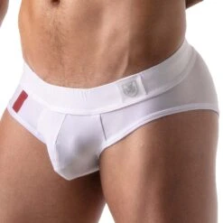 Slip De Bain XL Push Up TOF PARIS TOF119B -Sous-vêtement Soldes Slipbain tof TOF119B blanc 4