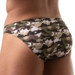 Slip De Bain Iconic Swim TOF PARIS TOF205K 16 Slip De Bain Iconic Swim TOF PARIS TOF205K -Sous-vêtement Soldes Slipbain tof TOF205K camo 3 1