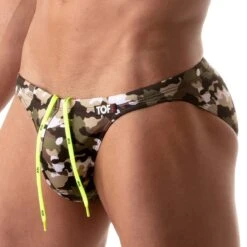 Slip De Bain Iconic Swim TOF PARIS TOF205K 17 Slip De Bain Iconic Swim TOF PARIS TOF205K -Sous-vêtement Soldes Slipbain tof TOF205K camo 4 1
