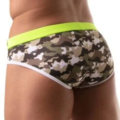 Slip De Bain Iconic Swim TOF PARIS TOF206K -Sous-vêtement Soldes Slipbain tof TOF206K camo 3 1