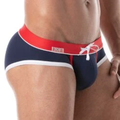 Slip De Bain Holidays Swim TOF PARIS TOF248BM -Sous-vêtement Soldes Slipbain tof TOF248BM bleu 4