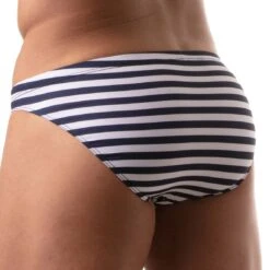 Slip De Bain Iconic Swim TOF PARIS TOF205BU 8 Slip De Bain Iconic Swim TOF PARIS TOF205BU -Sous-vêtement Soldes Slipbain tof tof205bu raye 3