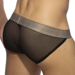 Tanga Addicted Snake Net AD1017 -Sous-vêtement Soldes Tanga addicted AD1017 noir 3