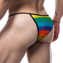 Tanga Cut4Men Rainbow C4M12 -Sous-vêtement Soldes Tanga c4m C4M12 multicolor 3