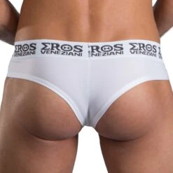 Tanga Eros Veneziani 7356 -Sous-vêtement Soldes Tanga eros 7356 blanc 3