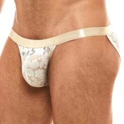 Tanga Modus Vivendi Floral Lace 04112 -Sous-vêtement Soldes Tanga modus 04112 blanc 4