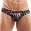 Tanga Wojoer Brauner Leo SP9T352 -Sous-vêtement Soldes Tanga wojoer SP9T352 noir M