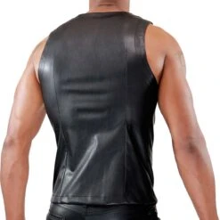 Veste Zipped Fetish TOF PARIS TS0036N -Sous-vêtement Soldes Veste tof TS0036N noir 3