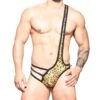 Body Andrew Christian Glam Leopard Almost Naked 91931 -Sous-vêtement Soldes body andrew 91931 or m