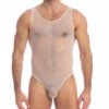 Body L Homme Invisible La Crème UW31VEI -Sous-vêtement Soldes body hi uw31vei blanc m