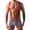 Body Stripes TOF PARIS TOF104R -Sous-vêtement Soldes body tof tof104r rouge m