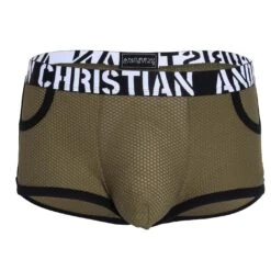 Boxer Andrew Christian Military Mesh 92596 -Sous-vêtement Soldes boxer ac 92596 kaki 9