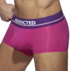 Boxer Cockring Addicted C-Through AD919 -Sous-vêtement Soldes boxer addicted ad919 rose 4