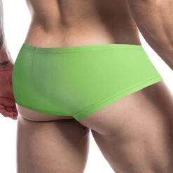 Boxer Cut4Men Neon Green C4M10 -Sous-vêtement Soldes boxer c4m c4m10 vert 3