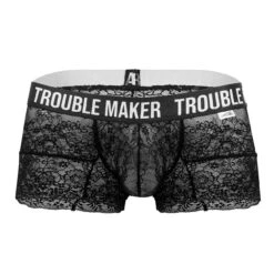 Boxer Candyman Trouble Maker Lace 99616 -Sous-vêtement Soldes boxer candy 99616 noir 9