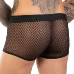 Boxer Eros Veneziani 7434 -Sous-vêtement Soldes boxer eros 7434 noir 3