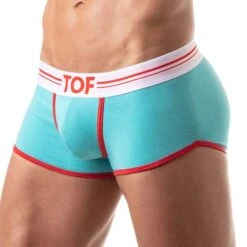 Boxer French TOF PARIS TOF161T -Sous-vêtement Soldes boxer tof TOF161T turquoise 4