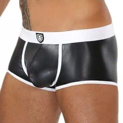 Boxer Fetish TOF PARIS SV0015NB -Sous-vêtement Soldes boxer tof sv0015nb blanc 4