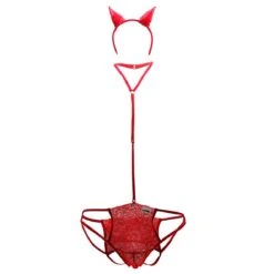 Costume Diable Candyman 99398 9 Costume Diable Candyman 99398 -Sous-vêtement Soldes costume candy 99398 rouge 9
