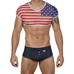 Costume American Crop-Top Candyman 99443