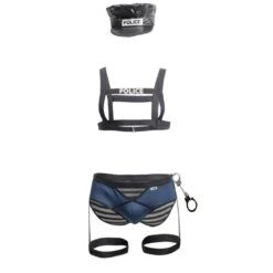 Costume Police Candyman 99357 -Sous-vêtement Soldes costume candyman 99357 noir 9