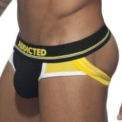 Jock Strap Addicted Push Up Sport AD744 -Sous-vêtement Soldes jockstrap ad ad744 noir 4