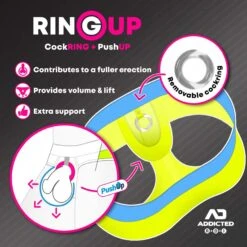 Jock Strap Cockring Addicted Mesh AD924 -Sous-vêtement Soldes jockstrap addicted AD924 jaune 6