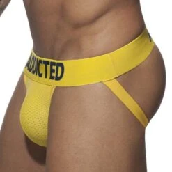 Jock Strap Addicted Push Up AD773 -Sous-vêtement Soldes jockstrap addited ad773 jaune 4