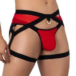 Jock Strap Candyman Garter 99623 -Sous-vêtement Soldes jockstrap candy 99623 rouge 4