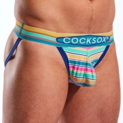 Jock Strap CockSox Cape Carnaveral Stripe CX21N 7 Jock Strap CockSox Cape Carnaveral Stripe CX21N -Sous-vêtement Soldes jockstrap cocksox cx21n imprime 4